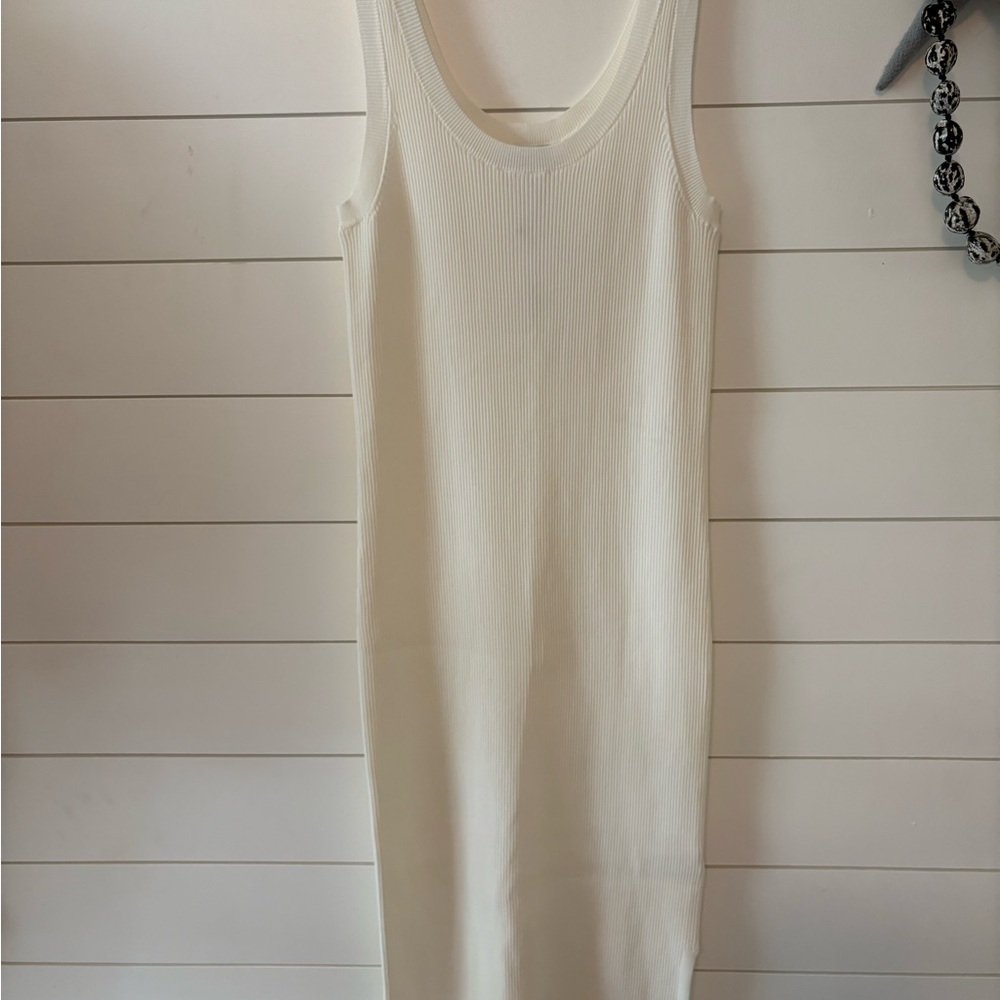 Sleeveless Ribbed Knit Dress